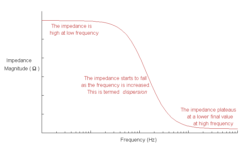 Dispersion Impedance dispersion of tissue